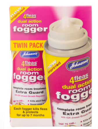 Johnson’s 4 Fleas IGR Household Twin Room Fogger 2x100ml