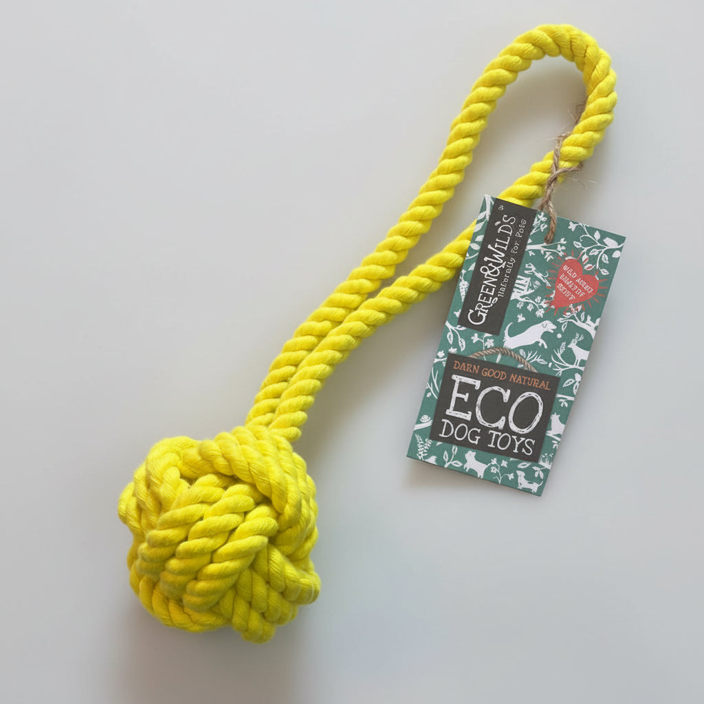 Green & Wild’s Rope Ball Dog Toy