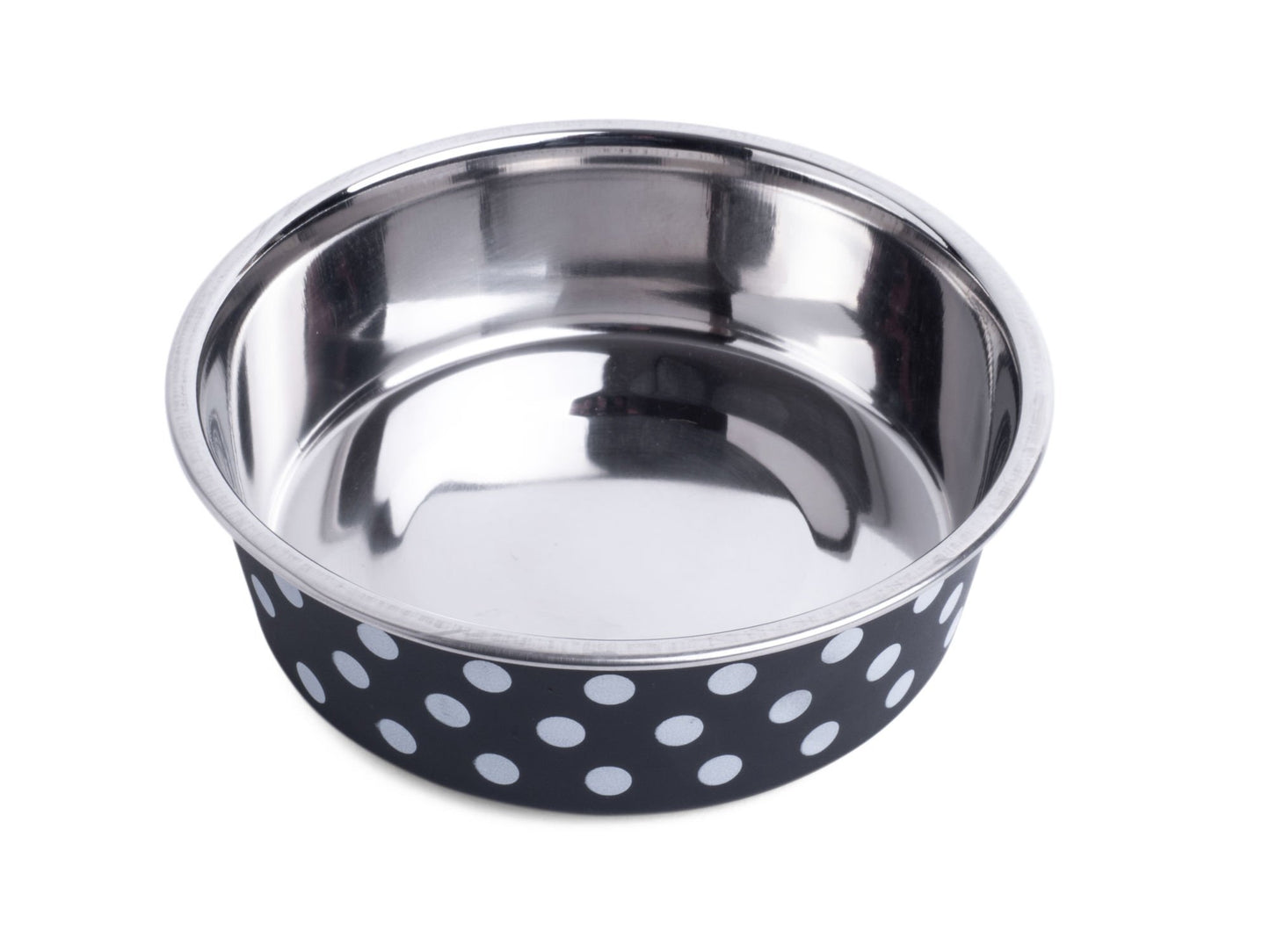 Petface Deli Bowl Black with White Spots