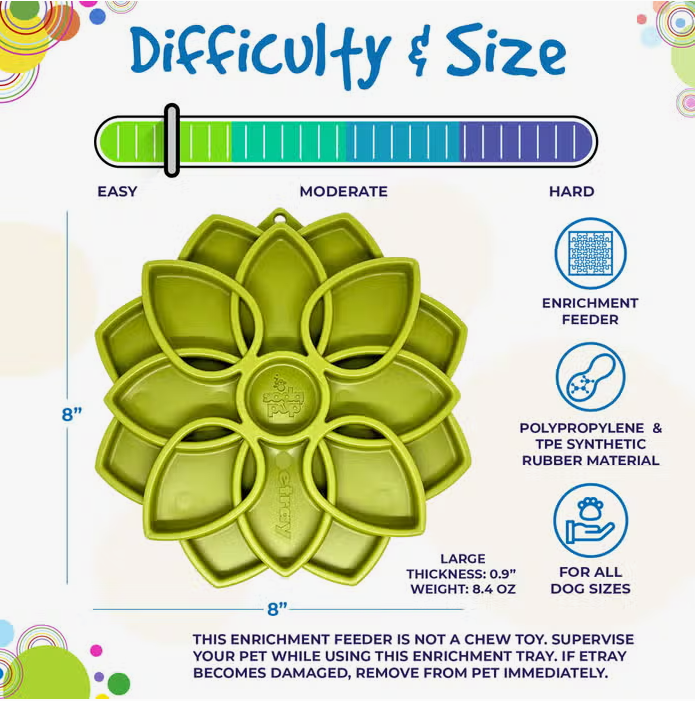Sodapup Mandala Design Etray Enrichment Tray For Dogs