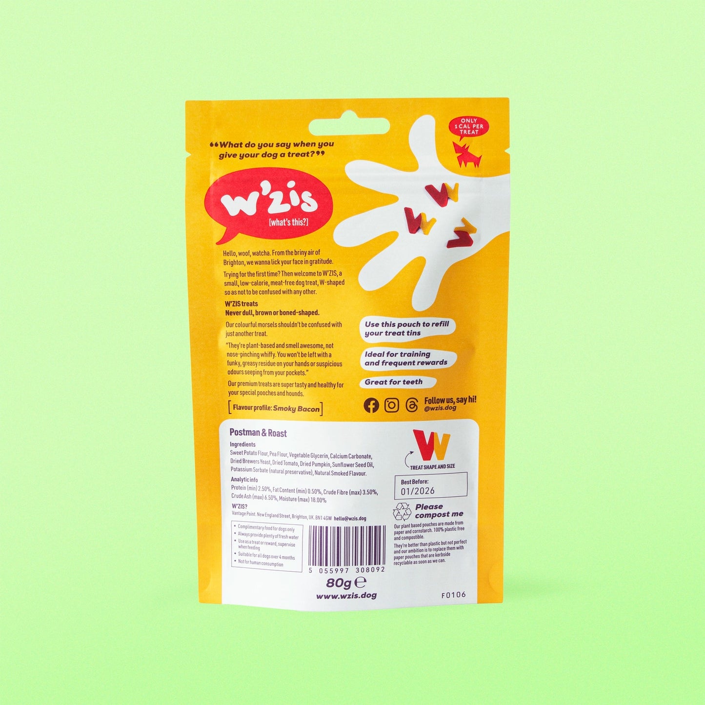 W'zis Postman & Roast Treat Pouch