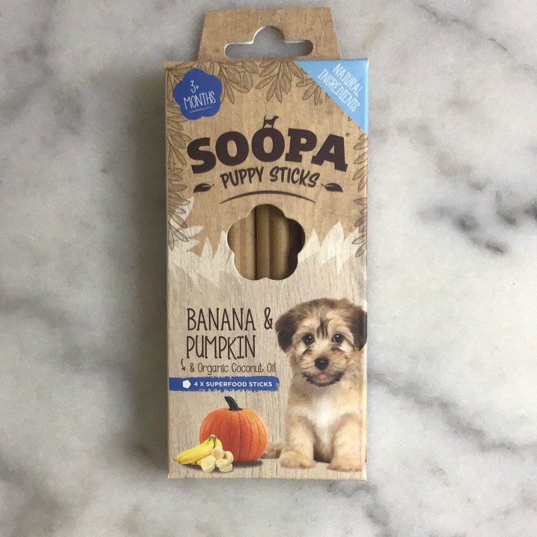 Soopa dental sticks - banana & pumpkin puppy