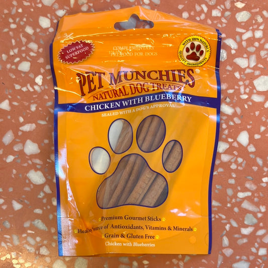 Pet Munchies Chicken with Blueberry Gourmet Sticks