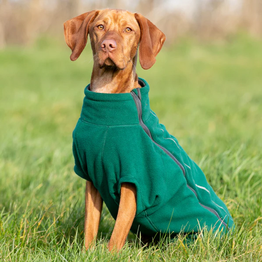 Hugo & Hudson Cosy Fleece Dog Jacket - Forest Green