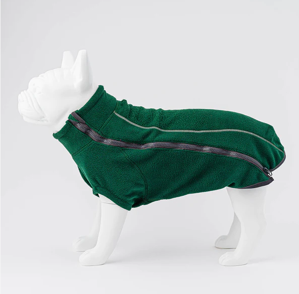 Hugo & Hudson Cosy Fleece Dog Jacket - Forest Green