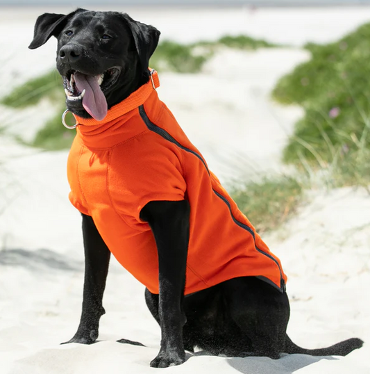 Hugo & Hudson Cosy Fleece Dog Jacket - Orange