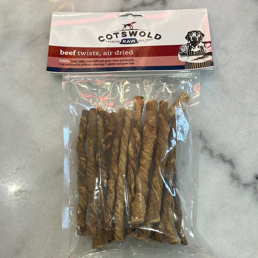 Cotswold Raw Air Dried 100% Pure Beef Twists