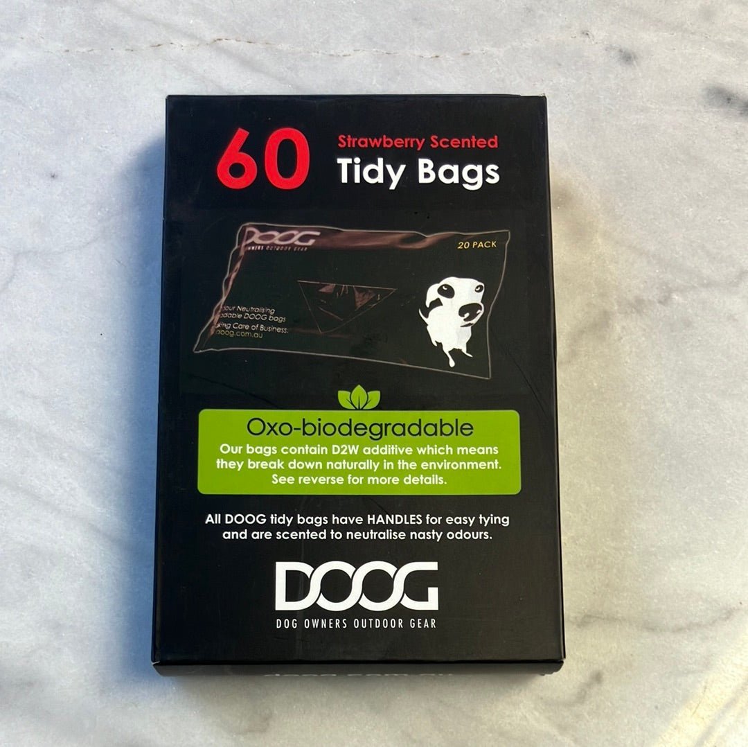 DOOG Strawberry-scented Tidy Bags