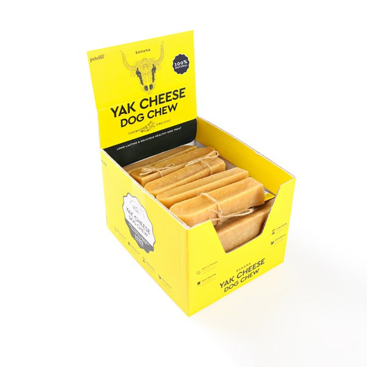 Petello Yak Cheese Dog Chew - Banana