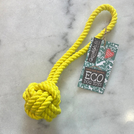 Green & Wild’s Rope Ball Dog Toy