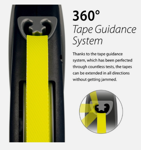 Flexi Giant M Neon Tape Dog Lead, 25kg - Medium, 8m (26ft)