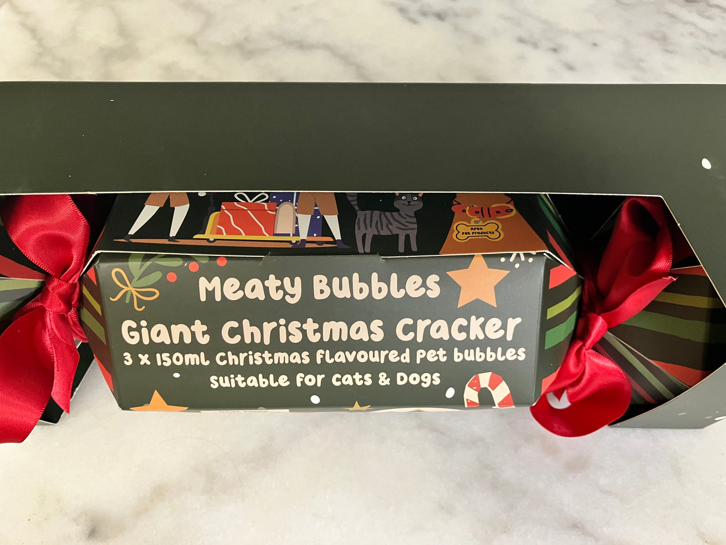 Meaty Bubbles Christmas Cracker