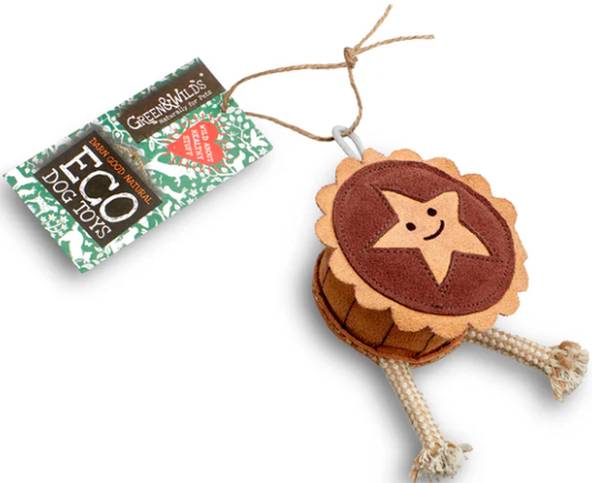 Green & Wild’s Merry the Mince Pie Dog Toy
