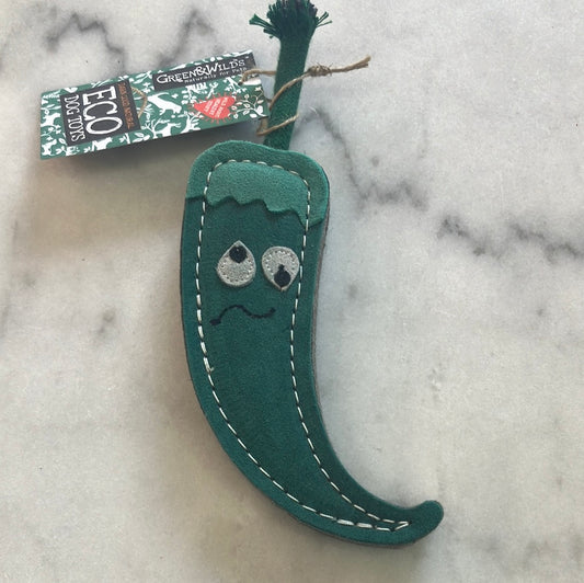 Green & Wild’s Juan the Jalapeño Eco Dog Toy
