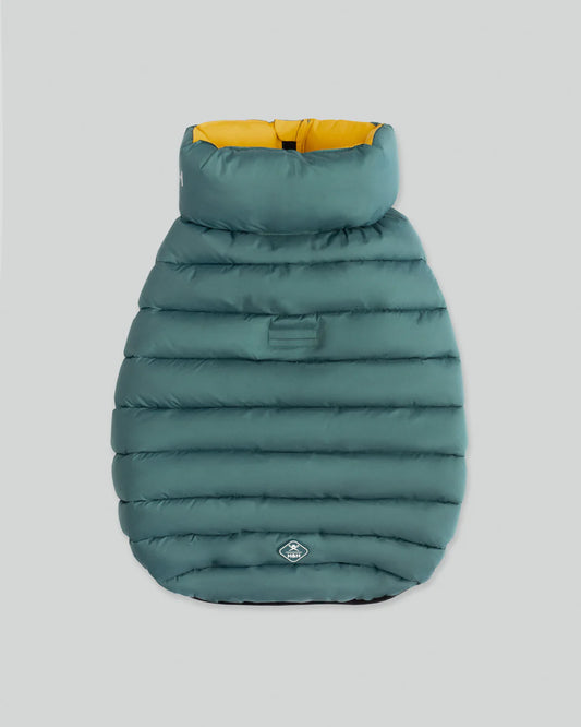 Hugo & Hudson Reversible Puffer Jacket Yellow and Green