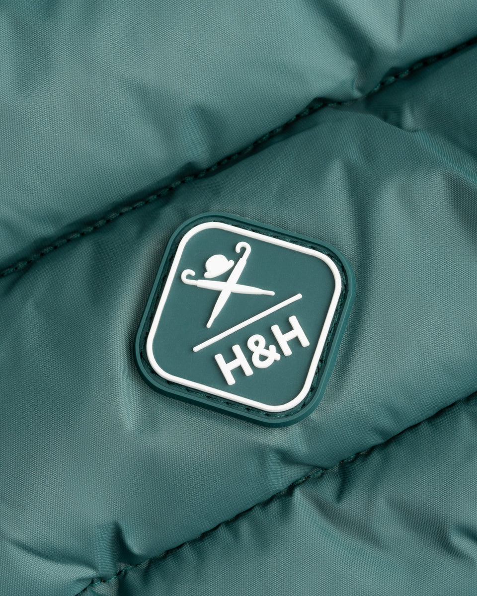 Hugo & Hudson Reversible Puffer Jacket Yellow and Green