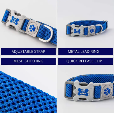 Hugo & Hudson Mesh Collar - Royal Blue