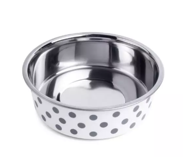 Petface Deli Bowl with Grey Spots