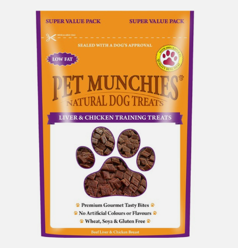 Pet Munchies Dog Training Treats Liver and Chicken  training treats