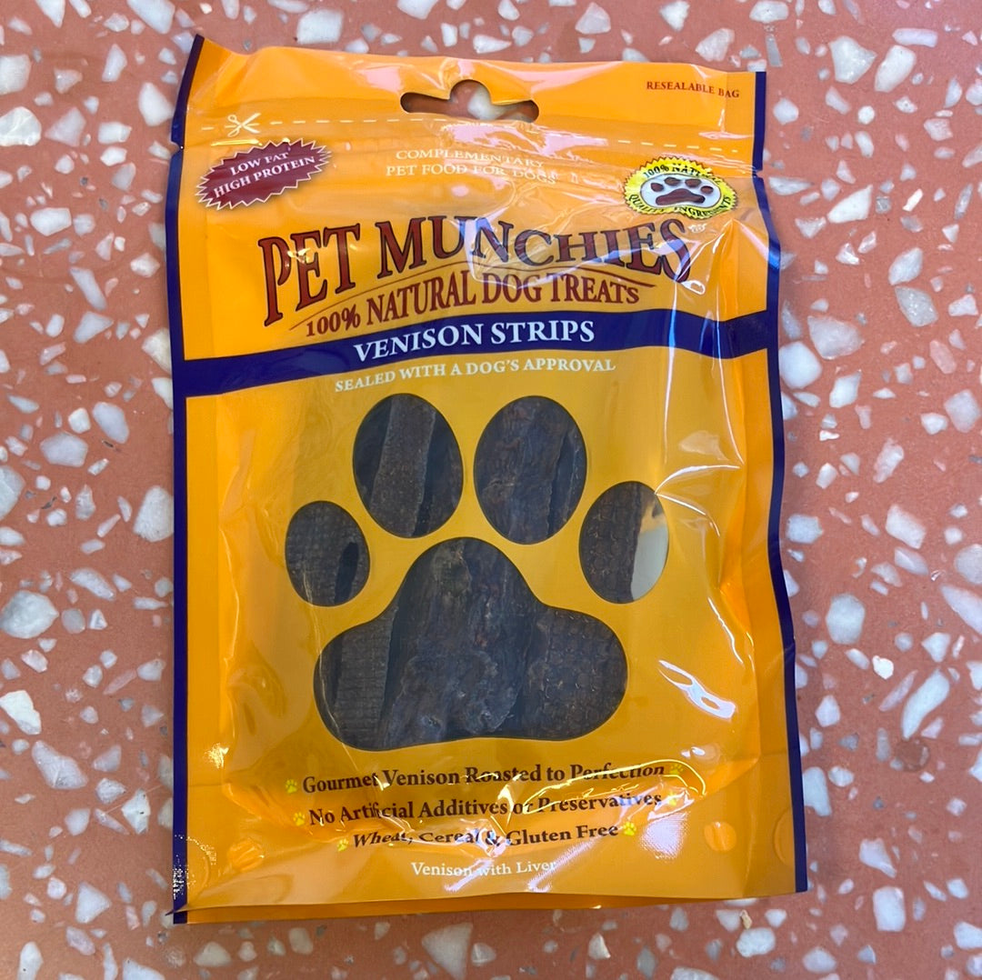 Pet Munchies Venison Strips 75g