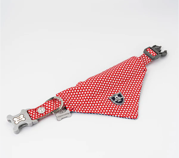 Hugo & Hudson Fabric Bandana - Red Star