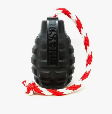 Sodapup grenade chew and reward toy