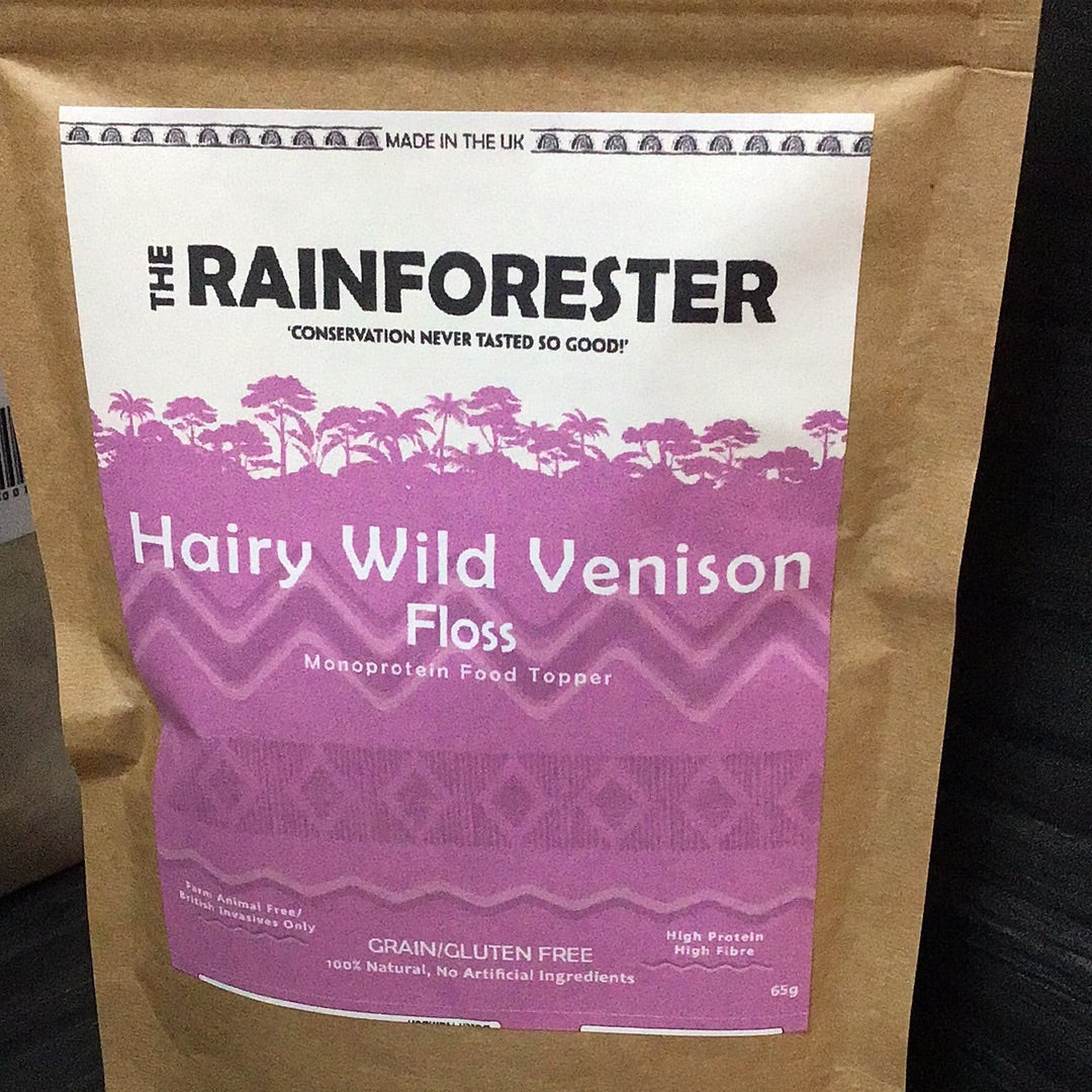 The Rainforester - hairy wild venison floss