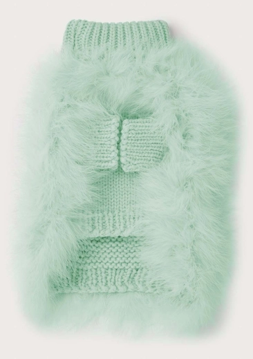 Maxbone Christian Cowan Fluffy Feather Jumper